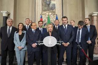 Centre-right coalition at the Quirinal Palace