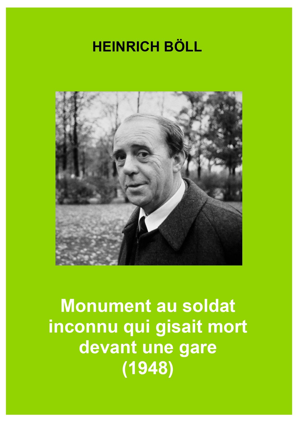 Couverture Heinrich Böll Couverture Heinrich Böll