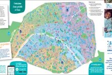 Carte des fontaines eau de Paris