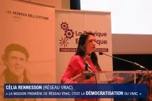 Célia Rennesson lors du lancement de l'Atlas du Plastique