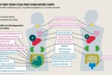 Les substances chimiques telles que les PFAS contaminent durablement les sources d’eau. Elles se décomposent lentement, s’accumulent dans la nature, polluent l’eau potable et représentent un danger pour les vies humaines.