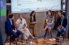 De gauche à droite - Jan Philipp Albrecht, Franziska Brantner, Aisha Camara, Marine Tondelier et Luca Boccoli