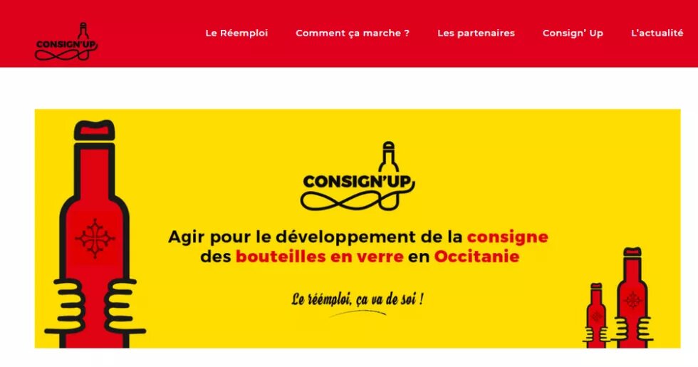 Le site internet de Consign'up