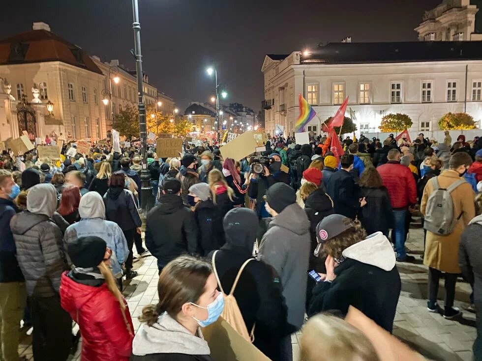Protest in Warsaw Protest in Warsaw