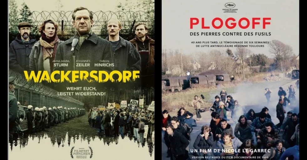 affiches des films Wackersdorf et Plogoff