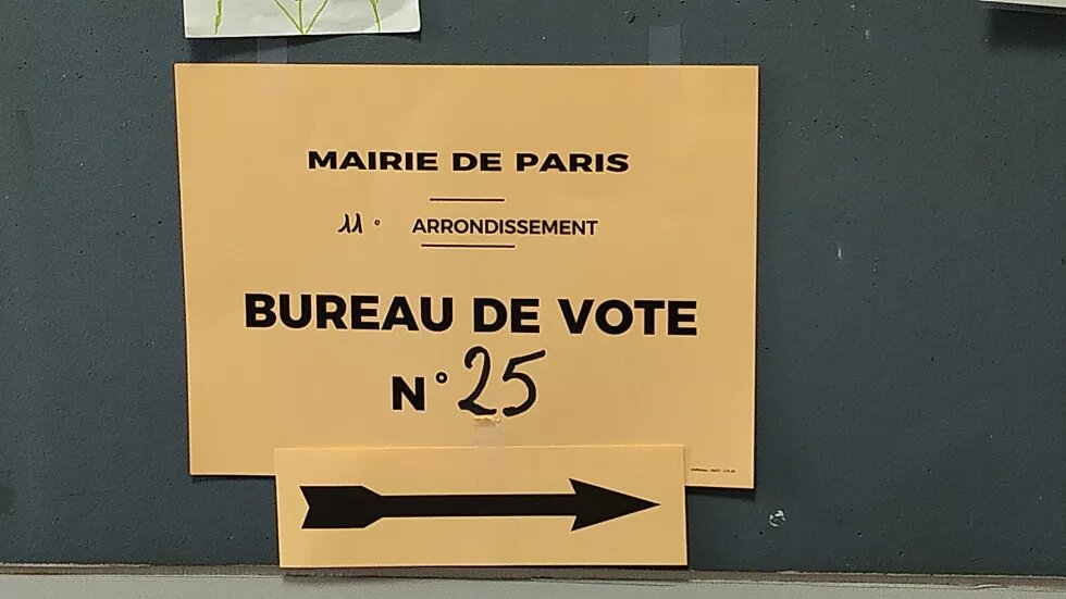 Wahlbüro im Paris