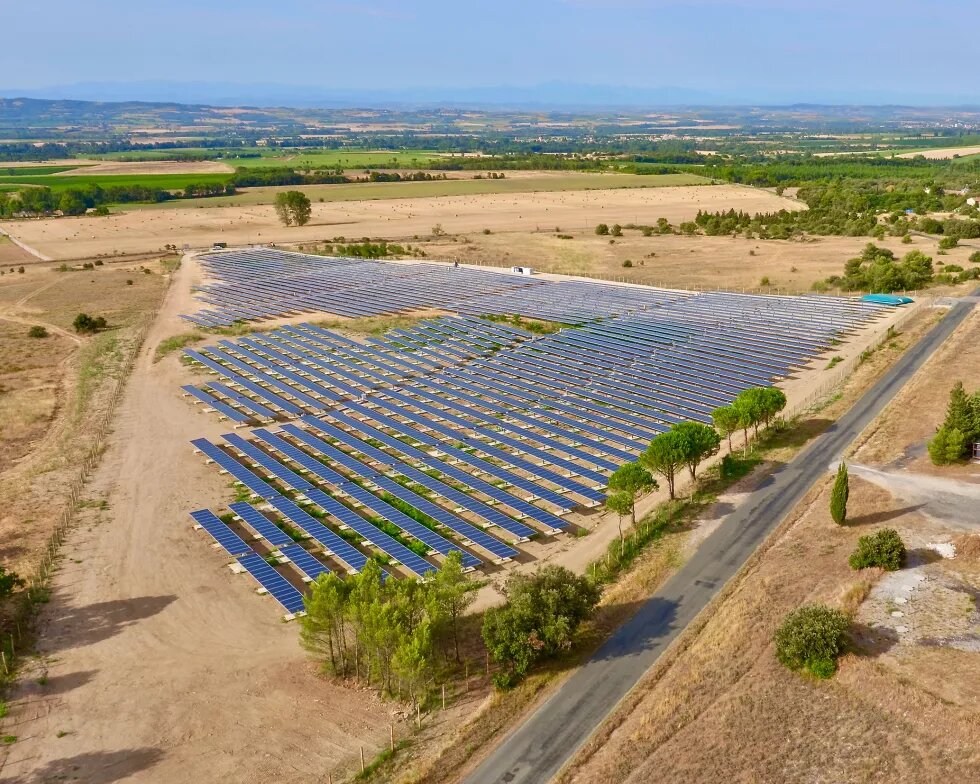 Photovoltaique Alzonne (vue aérienne)