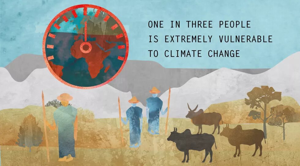 One in three people is extremely vulnerable to climate change 