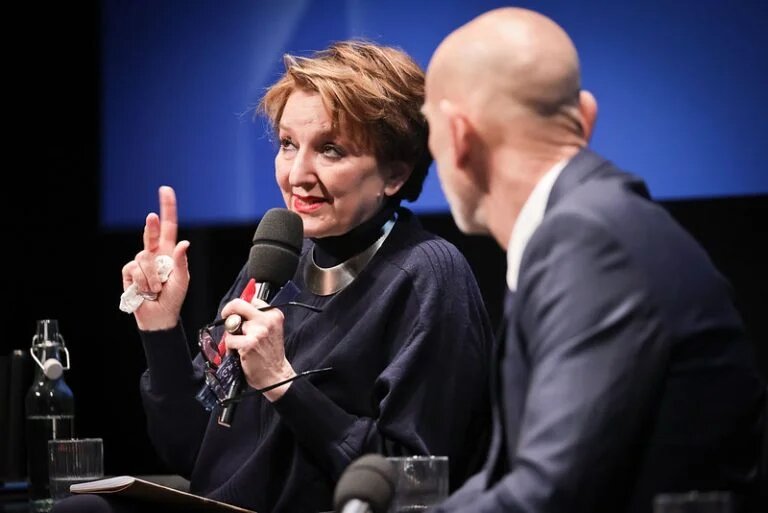 Eva Illouz et Aluf Benn, rédacteur en chef de Haaretz