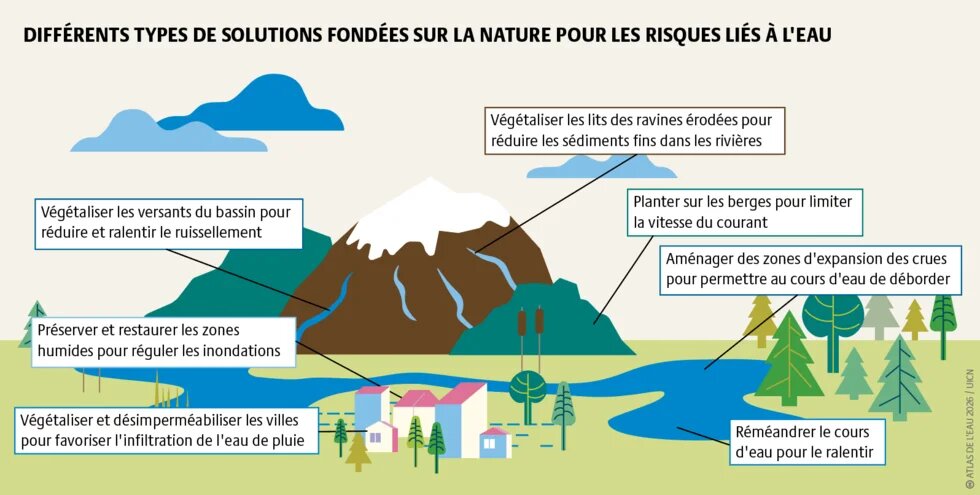 Les solutions fondées sur la nature sont des actions qui s’appuient sur les écosystèmes – préservés ou restaurés, résilients et fonctionnels, fournissant des services écosystémiques – pour relever les défis que posent les changements globaux à nos sociétés.