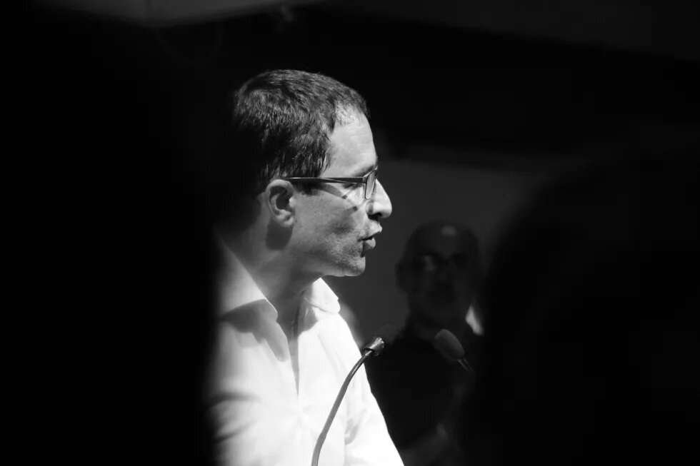 Benoit Hamon auf einer Versammlung in Saint-Denis Benoit Hamon auf einer Versammlung in Saint-Denis