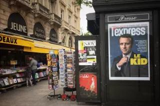 Emmanuel Macron Newspaper Paris