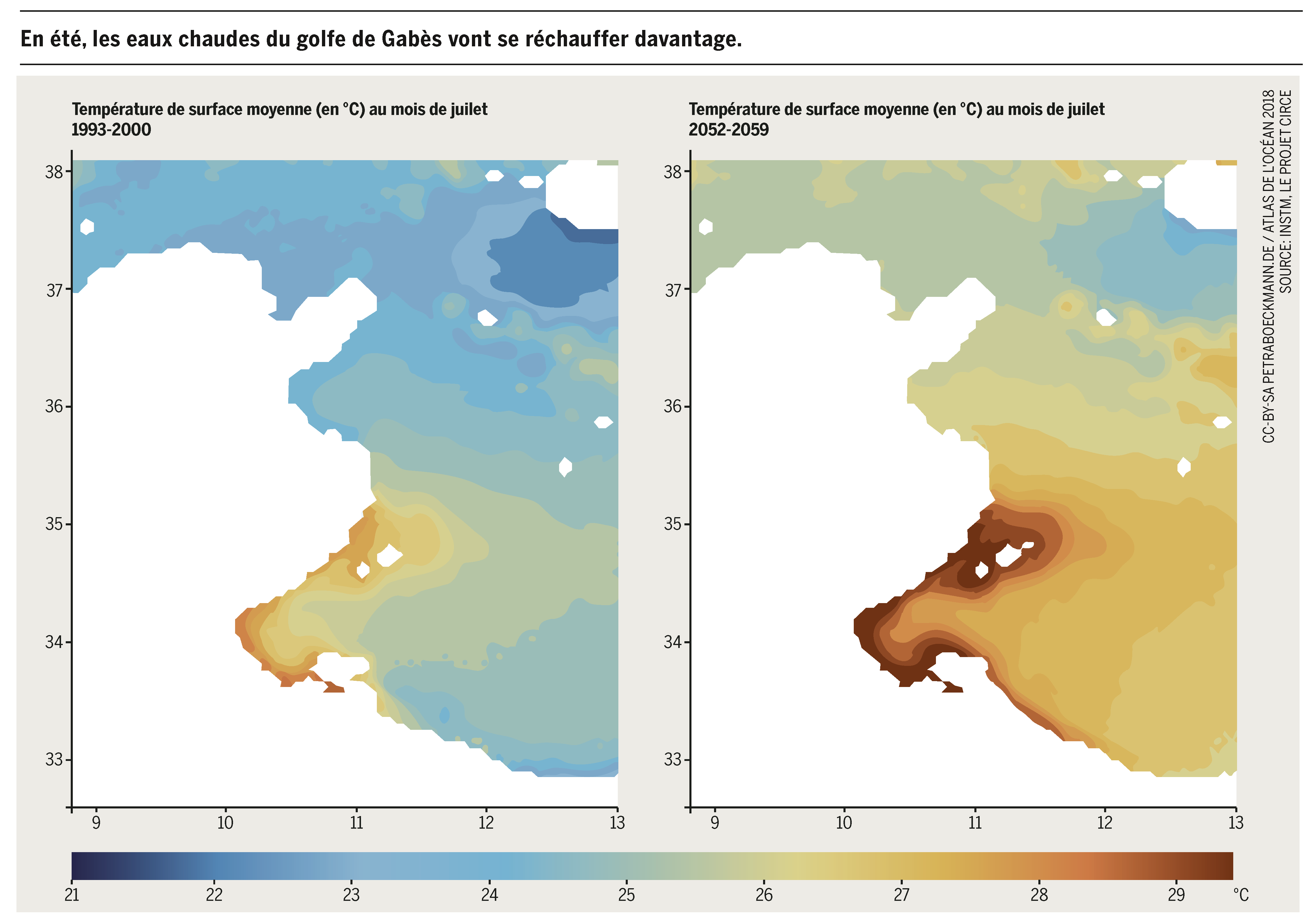 Les eaux chaudes du Golfe de Gabes Les eaux chaudes du Golfe de Gabes