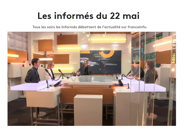 Les informés, France Info, du 22 mai 2019, avec Jens Althoff Les élections européennes - Les informés, France Info, du 22 mai 2019, avec Jens Althoff